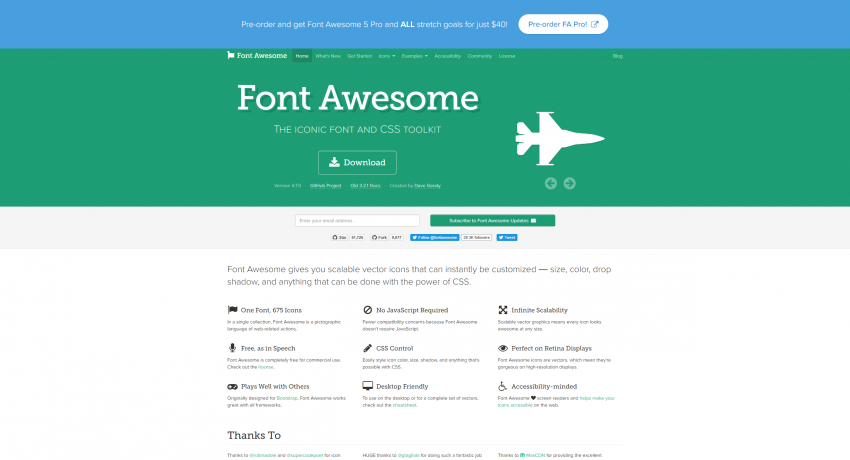 Font Awesome