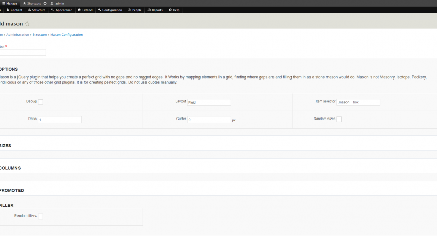 Mason Module Admin Configuration Option Set Settings Detail Page Mason Module Admin Configuration Option Set Settings Detail Page